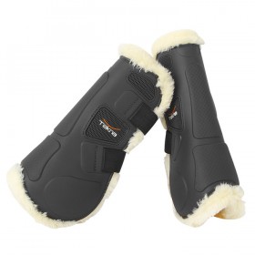Tekna Sheep-Tek Sheepskin Open Front Jumping Boots with Quik-Close Straps